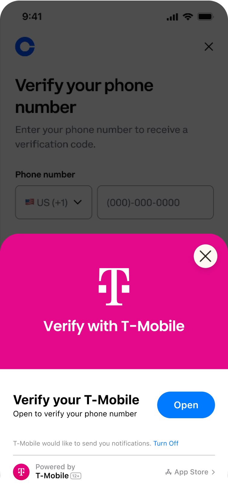 T-Mobile App Clip