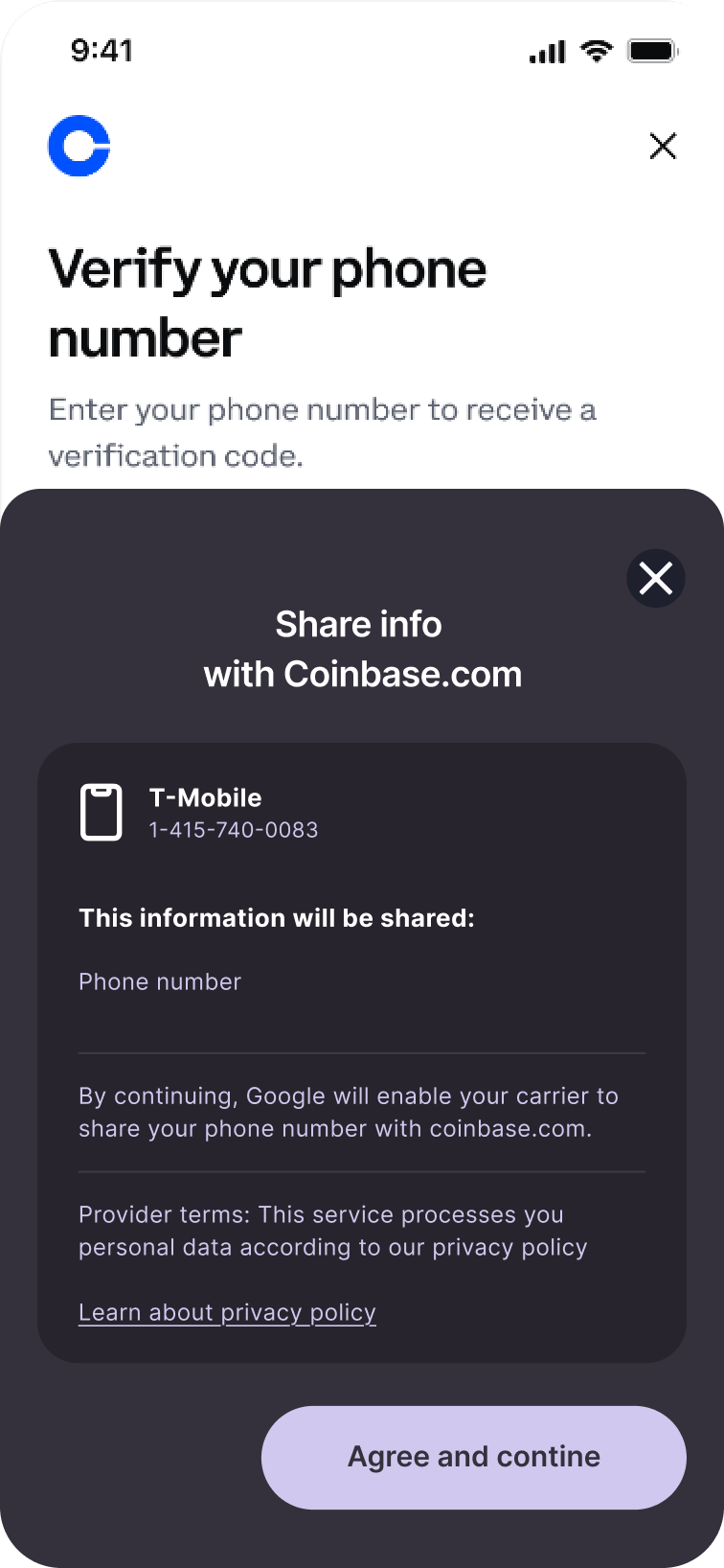 Android TS43 Consent